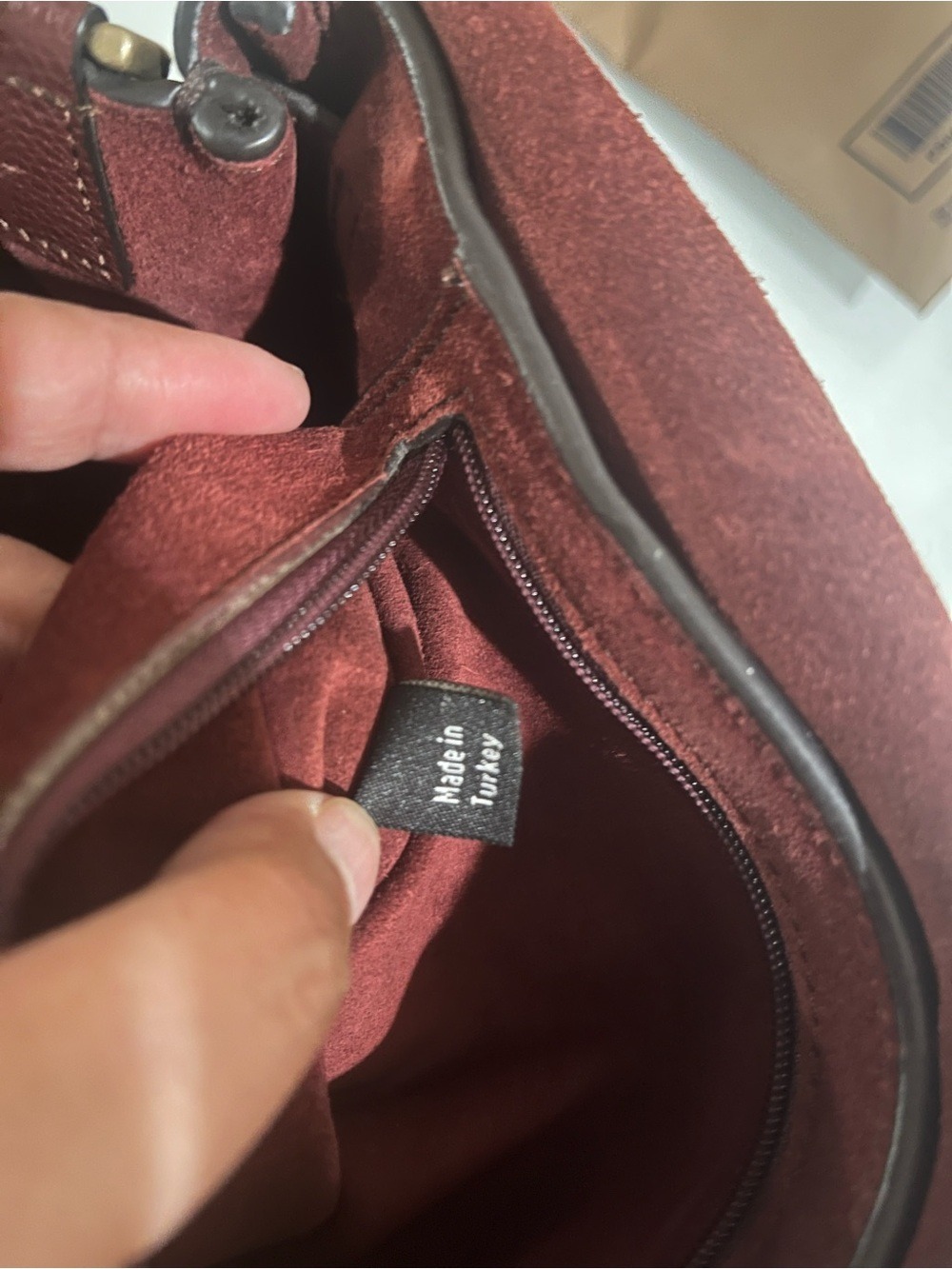 MULBERRY SMALL BURGUNDY BAYSWATER SATCHEL CROSSBODY BAG - Picture 13 of 14